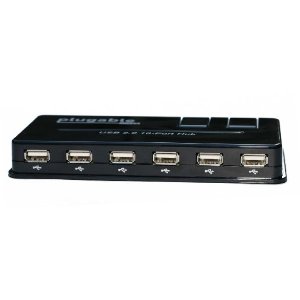 USB 2.0 10 Port Hub (with Power Adapter)