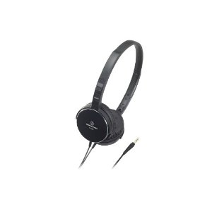 Audio Technica ATHES55BK On-Ear Headphones, Black