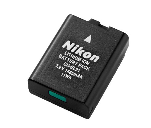 Batería de Ion de litio de cámara Original Nikon 3724, negro
