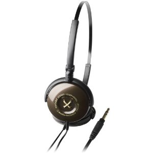 Audio Technica ATH-FW3BW Style de bouton on-Ear, Brown