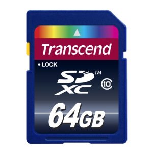 Transcend TS64GSDXC10E SDXC carte de mémoire Flash de 64 Go