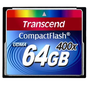Transcend 400X - 64 Go Carte mémoire Compact Flash TS64GCF400 (