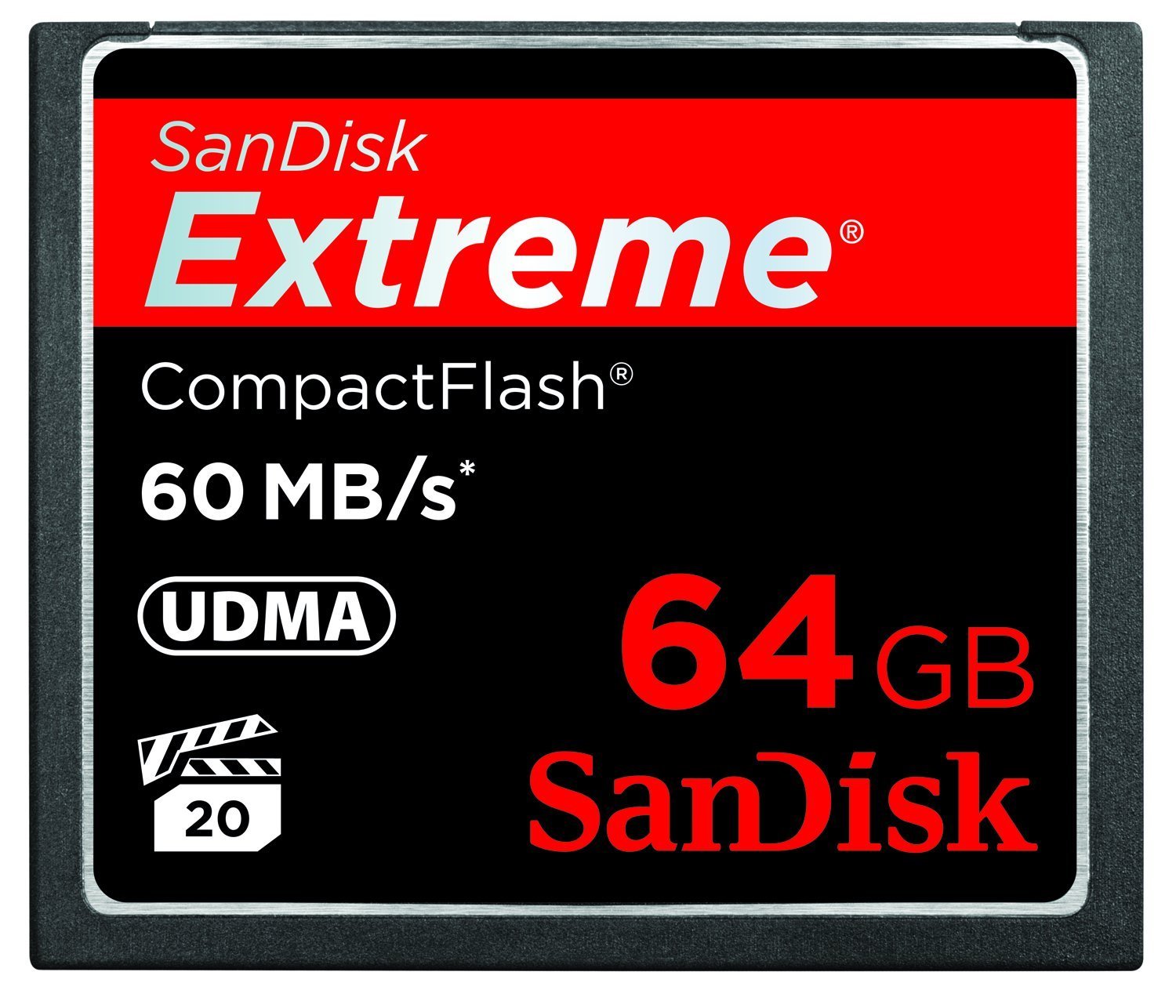 Extreme de SanDisk CompactFlash 64 GB memoria tarjeta de 60MB/s