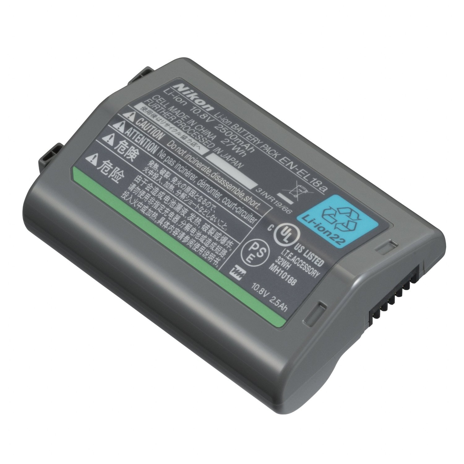 Batería de ion de litio recargable Nikon EN-EL18a para D4S