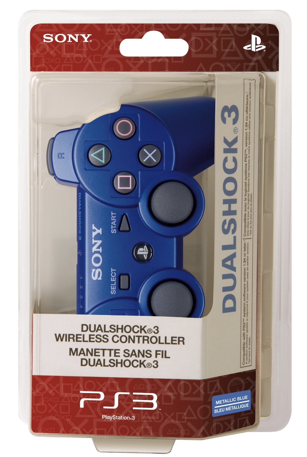 PlayStation 3 Dualshock 3 Wireless Controller (Blue) [711719118879]