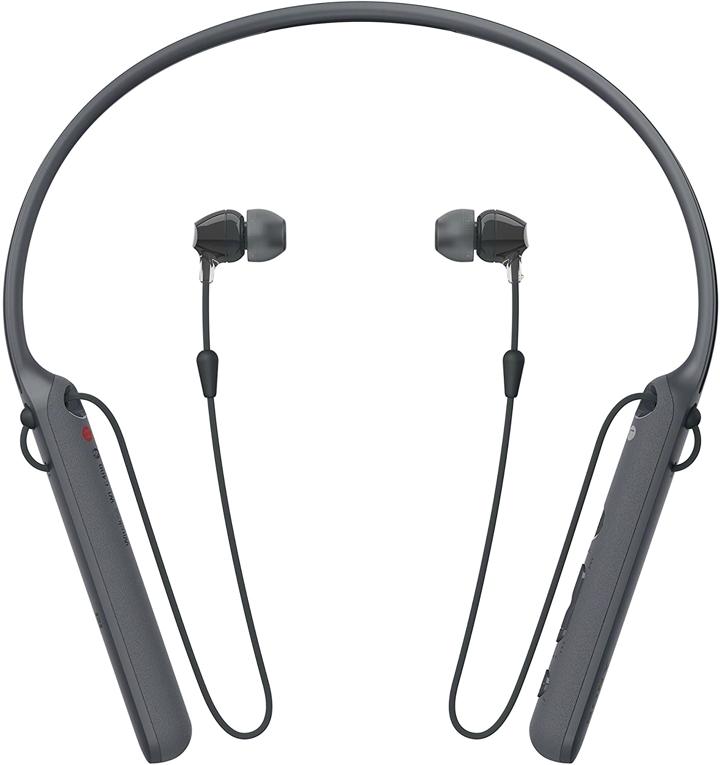 Sony - C400 Wireless Behind-Neck in Ear Headphone Black (WIC400/