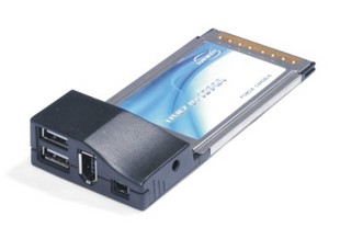 2x USB 2x 1394 1394A adaptateur de carte ExpressCard